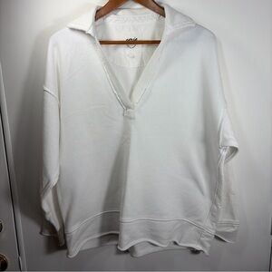 Aerie Classic White V-Neck Top